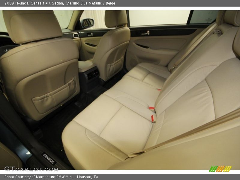 Sterling Blue Metallic / Beige 2009 Hyundai Genesis 4.6 Sedan