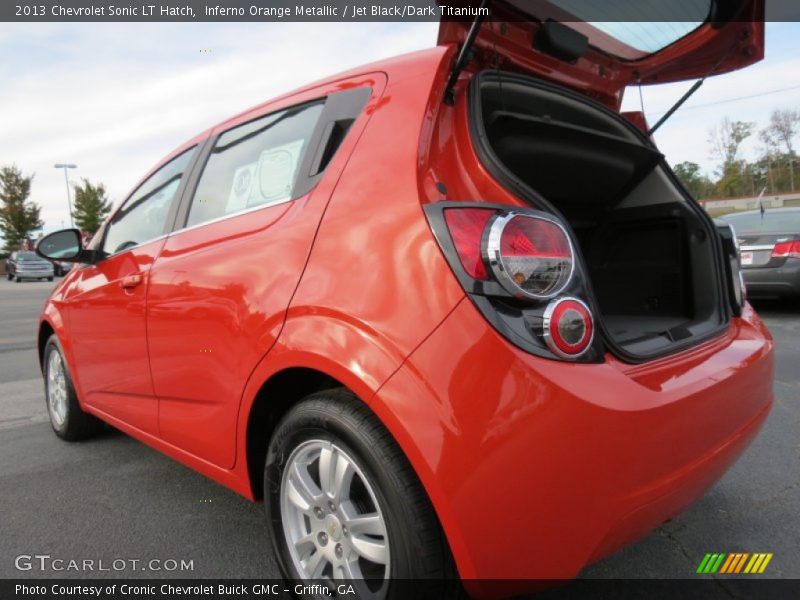 Inferno Orange Metallic / Jet Black/Dark Titanium 2013 Chevrolet Sonic LT Hatch