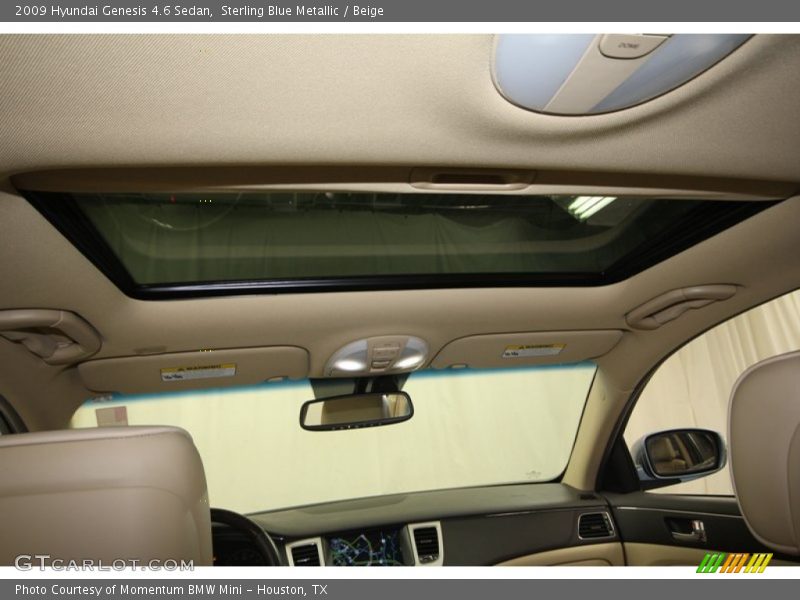 Sterling Blue Metallic / Beige 2009 Hyundai Genesis 4.6 Sedan