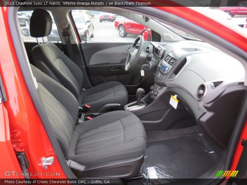  2013 Sonic LT Hatch Jet Black/Dark Titanium Interior