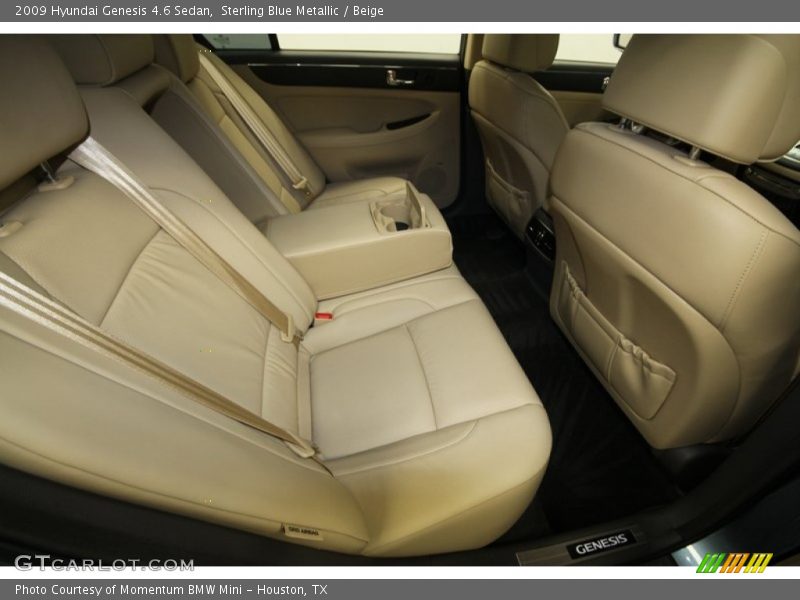 Sterling Blue Metallic / Beige 2009 Hyundai Genesis 4.6 Sedan