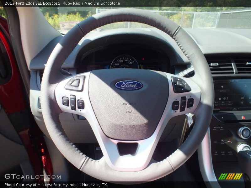 Ruby Red / Medium Light Stone 2013 Ford Edge SEL EcoBoost