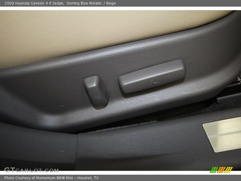 Sterling Blue Metallic / Beige 2009 Hyundai Genesis 4.6 Sedan