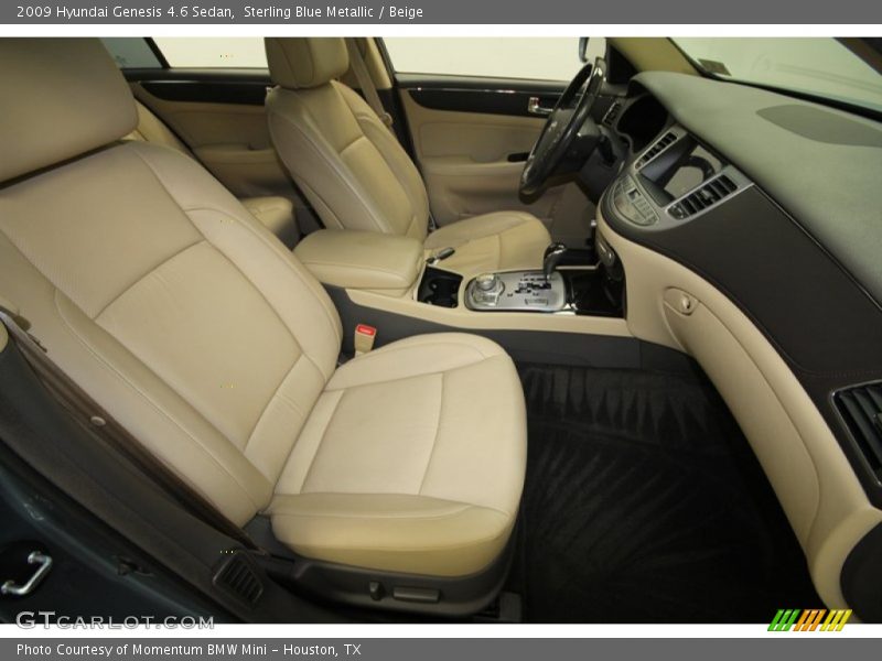 Sterling Blue Metallic / Beige 2009 Hyundai Genesis 4.6 Sedan