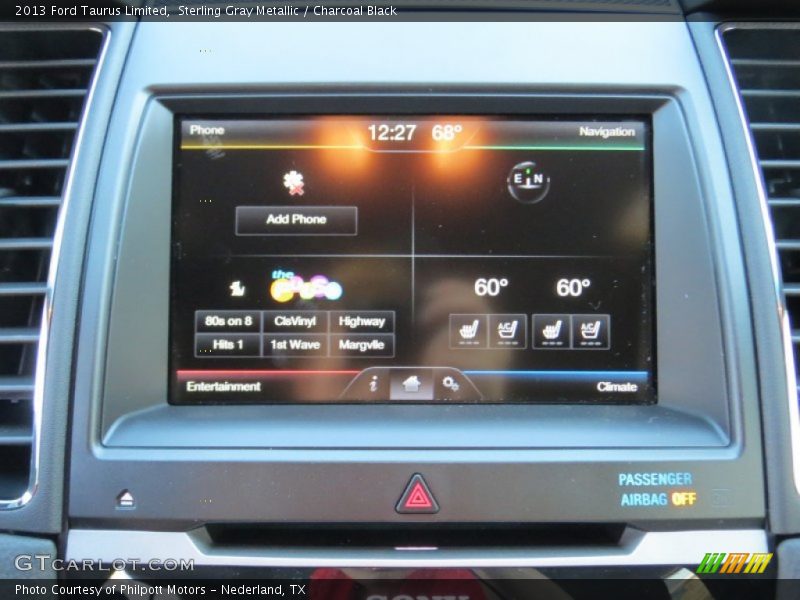 Sterling Gray Metallic / Charcoal Black 2013 Ford Taurus Limited