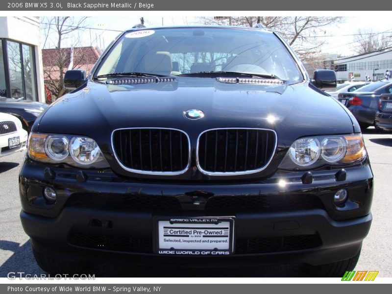 Black Sapphire Metallic / Beige 2006 BMW X5 3.0i