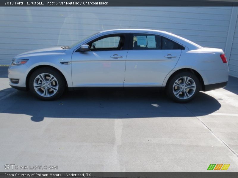 Ingot Silver Metallic / Charcoal Black 2013 Ford Taurus SEL