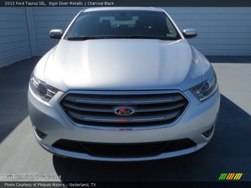 Ingot Silver Metallic / Charcoal Black 2013 Ford Taurus SEL