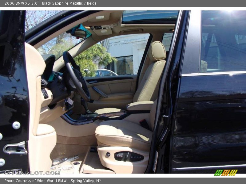 Black Sapphire Metallic / Beige 2006 BMW X5 3.0i