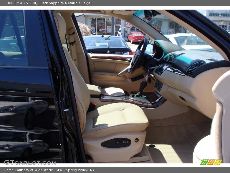 Black Sapphire Metallic / Beige 2006 BMW X5 3.0i