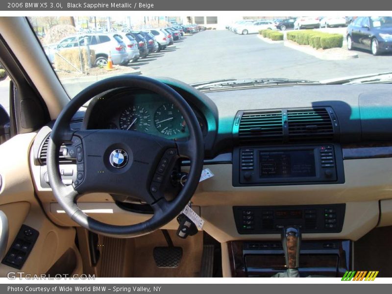 Black Sapphire Metallic / Beige 2006 BMW X5 3.0i