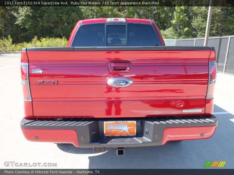 Ruby Red Metallic / FX Sport Appearance Black/Red 2013 Ford F150 FX4 SuperCrew 4x4