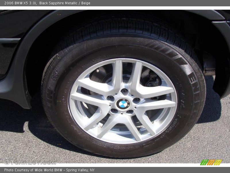 Black Sapphire Metallic / Beige 2006 BMW X5 3.0i