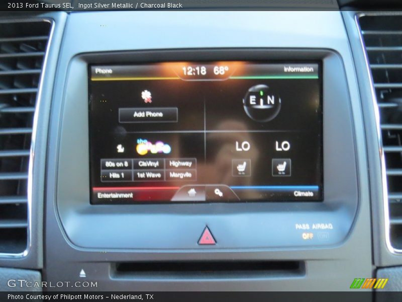 Ingot Silver Metallic / Charcoal Black 2013 Ford Taurus SEL