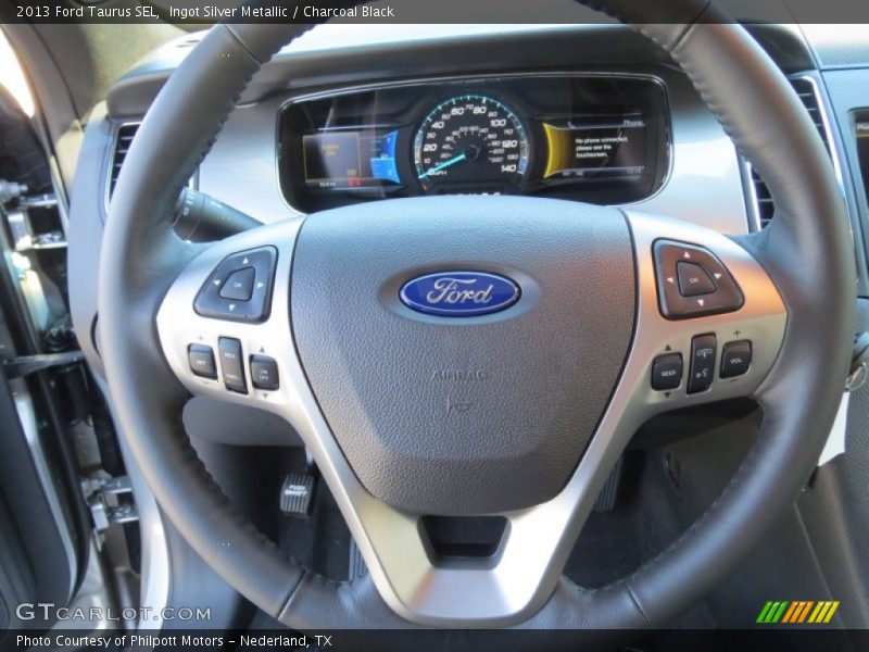 Ingot Silver Metallic / Charcoal Black 2013 Ford Taurus SEL