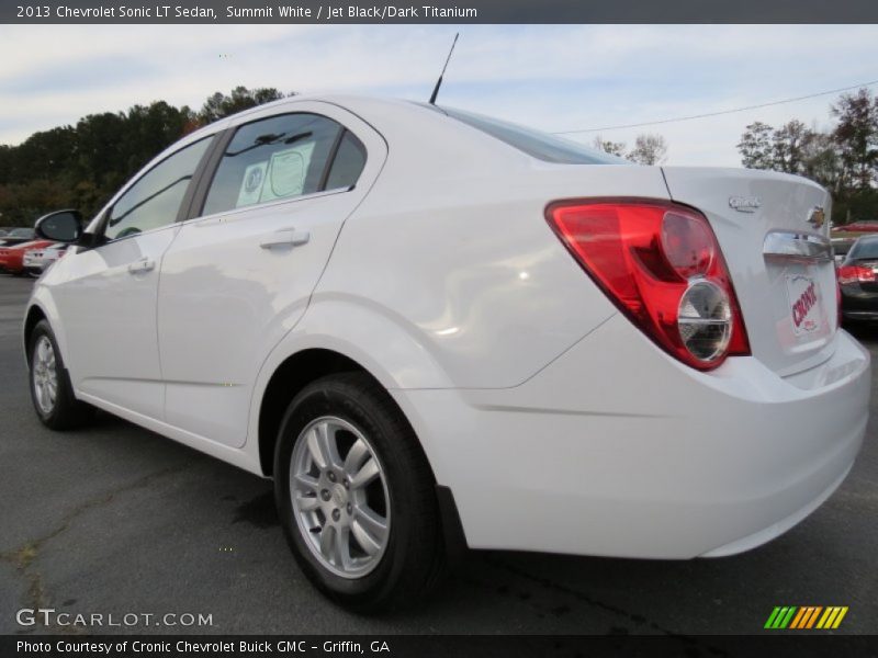Summit White / Jet Black/Dark Titanium 2013 Chevrolet Sonic LT Sedan