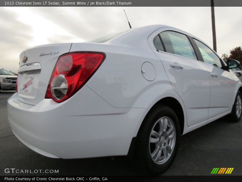 Summit White / Jet Black/Dark Titanium 2013 Chevrolet Sonic LT Sedan