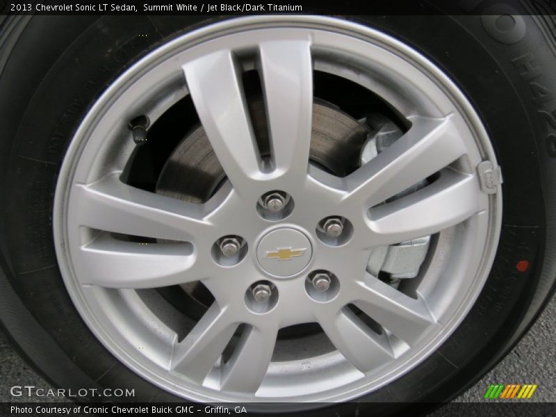 Summit White / Jet Black/Dark Titanium 2013 Chevrolet Sonic LT Sedan