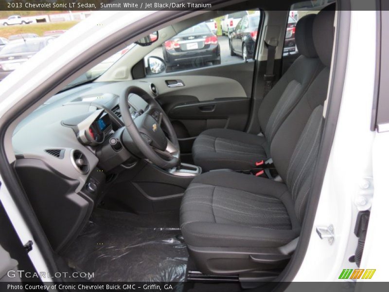 Summit White / Jet Black/Dark Titanium 2013 Chevrolet Sonic LT Sedan