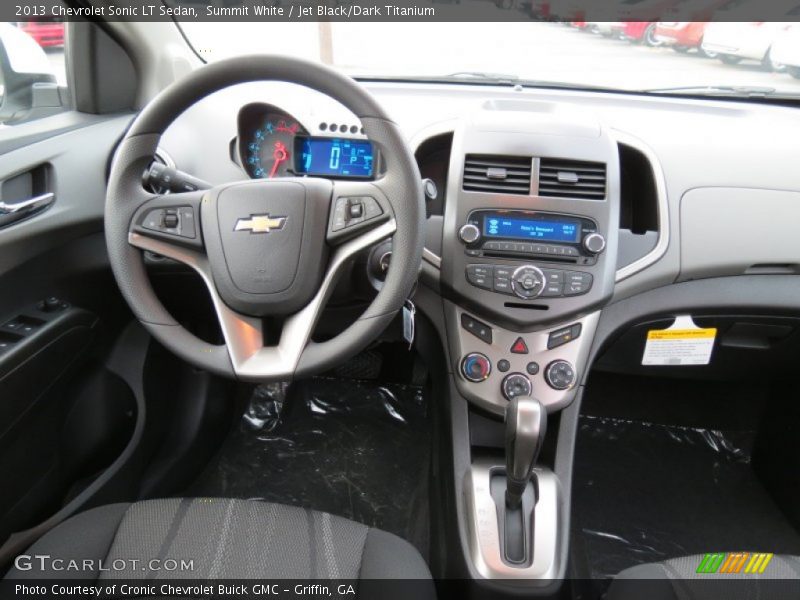 Summit White / Jet Black/Dark Titanium 2013 Chevrolet Sonic LT Sedan