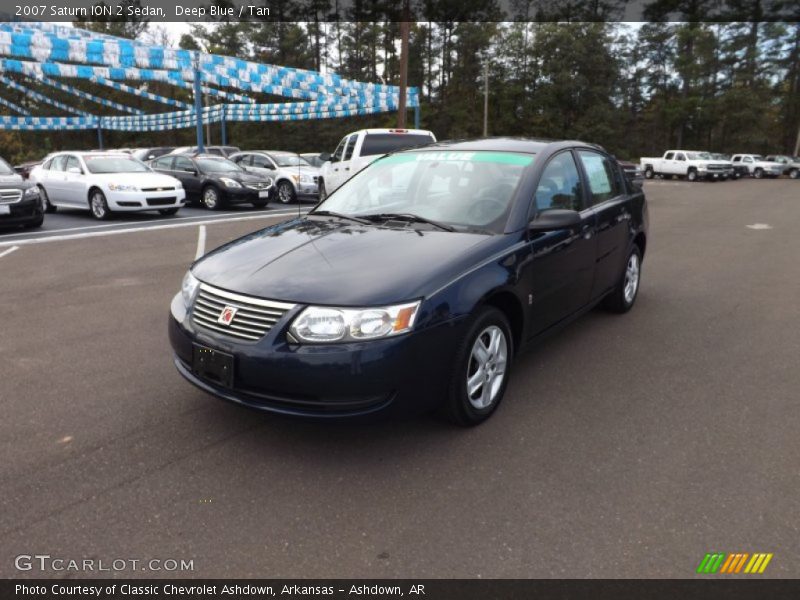 Deep Blue / Tan 2007 Saturn ION 2 Sedan