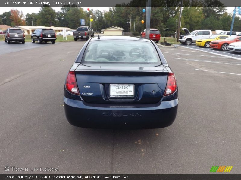Deep Blue / Tan 2007 Saturn ION 2 Sedan