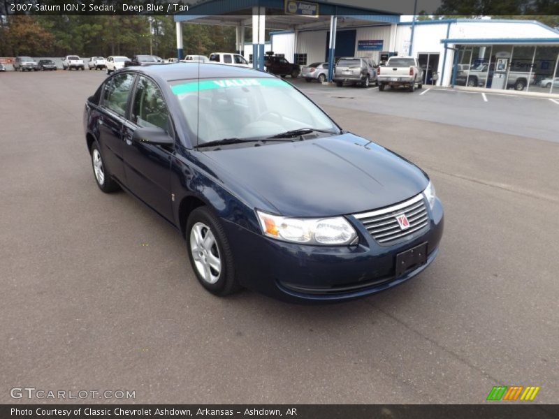 Deep Blue / Tan 2007 Saturn ION 2 Sedan