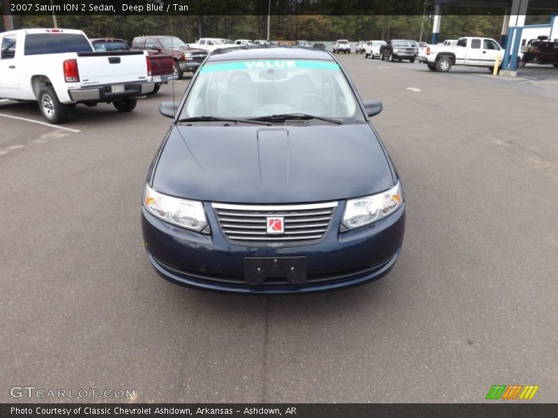 Deep Blue / Tan 2007 Saturn ION 2 Sedan