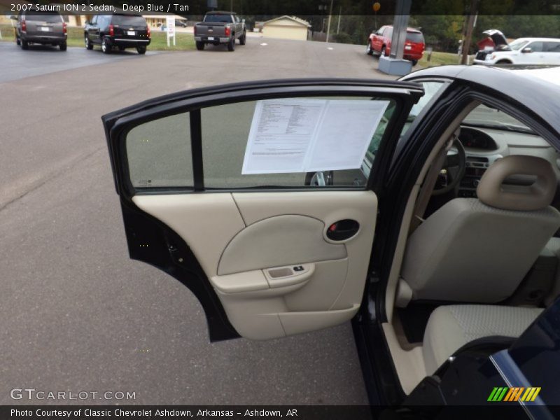 Deep Blue / Tan 2007 Saturn ION 2 Sedan