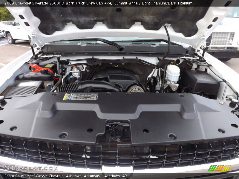 Summit White / Light Titanium/Dark Titanium 2009 Chevrolet Silverado 2500HD Work Truck Crew Cab 4x4
