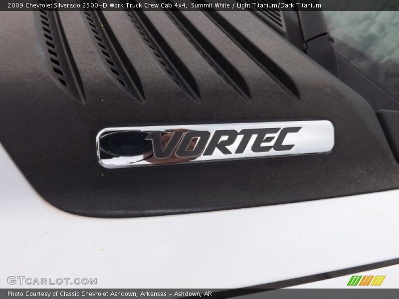 Summit White / Light Titanium/Dark Titanium 2009 Chevrolet Silverado 2500HD Work Truck Crew Cab 4x4