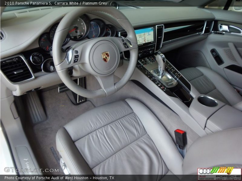 Platinum Grey Interior - 2010 Panamera S 