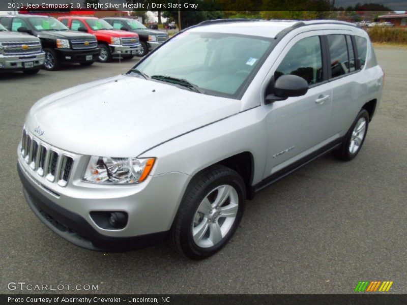 Bright Silver Metallic / Dark Slate Gray 2011 Jeep Compass 2.0