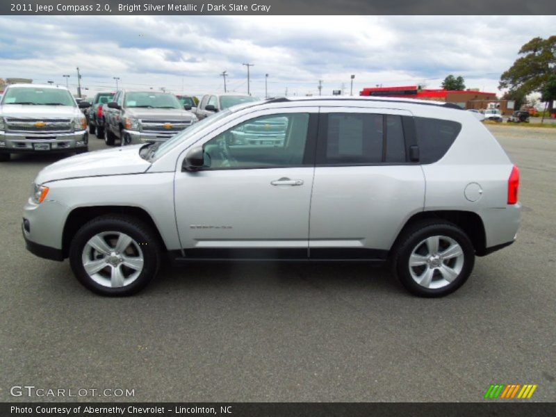 Bright Silver Metallic / Dark Slate Gray 2011 Jeep Compass 2.0