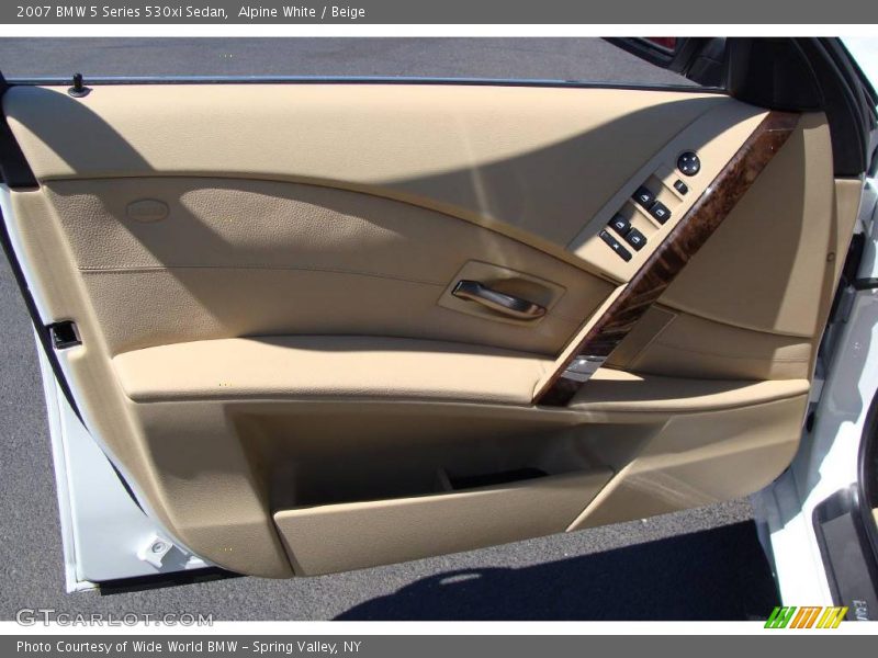 Alpine White / Beige 2007 BMW 5 Series 530xi Sedan