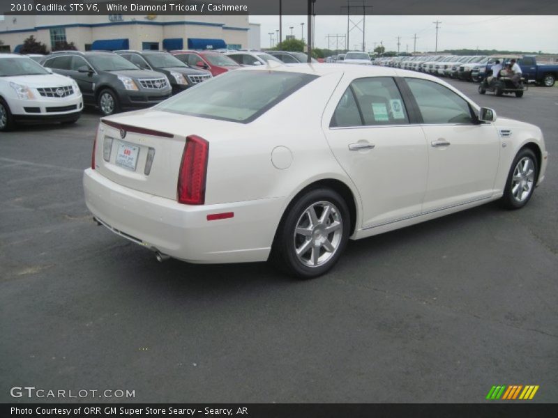 White Diamond Tricoat / Cashmere 2010 Cadillac STS V6