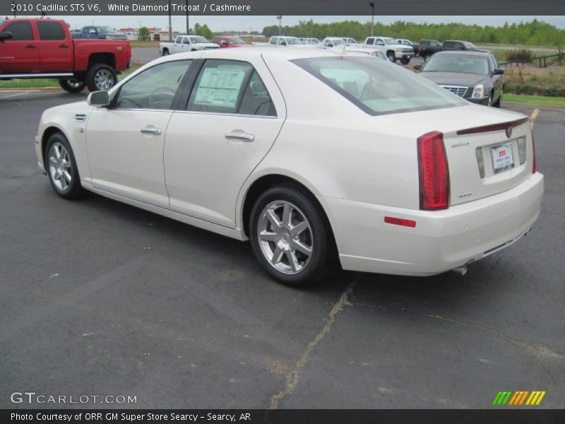 White Diamond Tricoat / Cashmere 2010 Cadillac STS V6