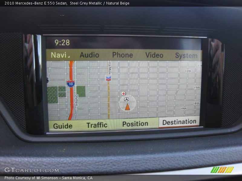 Steel Grey Metallic / Natural Beige 2010 Mercedes-Benz E 550 Sedan