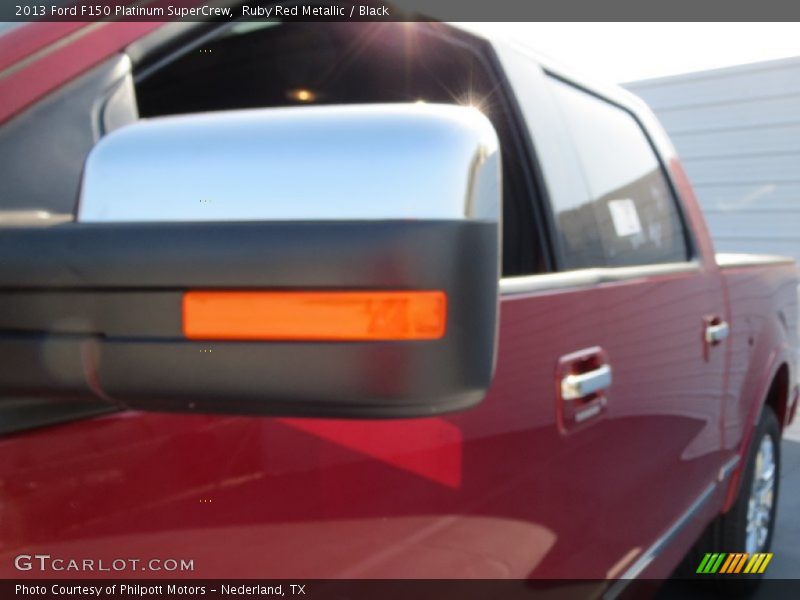 Ruby Red Metallic / Black 2013 Ford F150 Platinum SuperCrew