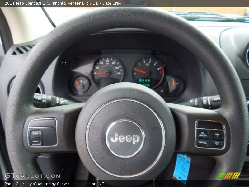 Bright Silver Metallic / Dark Slate Gray 2011 Jeep Compass 2.0