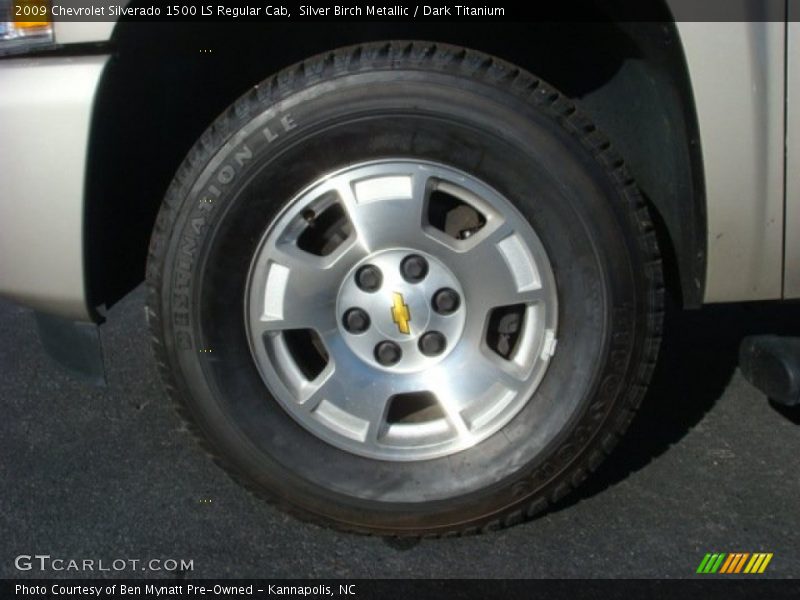 Silver Birch Metallic / Dark Titanium 2009 Chevrolet Silverado 1500 LS Regular Cab