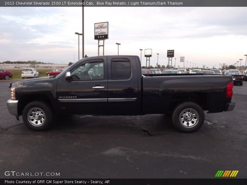 Blue Ray Metallic / Light Titanium/Dark Titanium 2013 Chevrolet Silverado 1500 LT Extended Cab