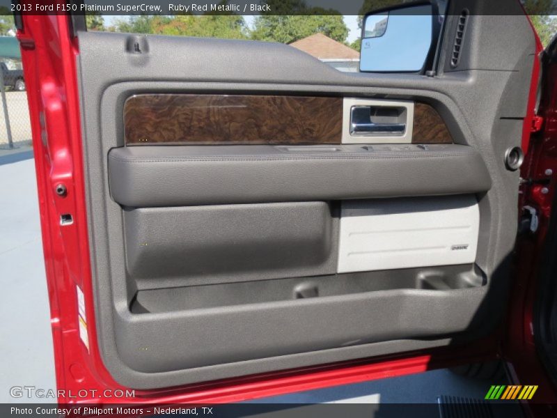 Ruby Red Metallic / Black 2013 Ford F150 Platinum SuperCrew