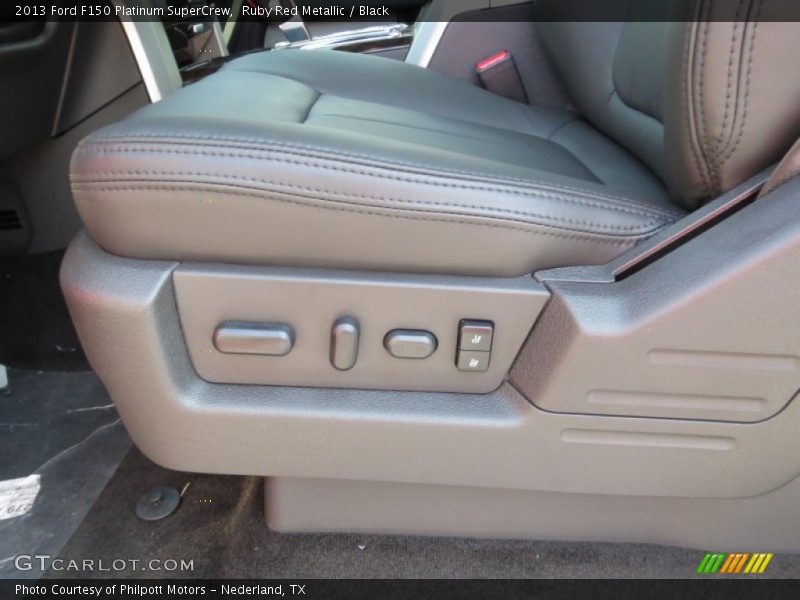 Ruby Red Metallic / Black 2013 Ford F150 Platinum SuperCrew