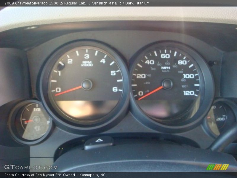 Silver Birch Metallic / Dark Titanium 2009 Chevrolet Silverado 1500 LS Regular Cab