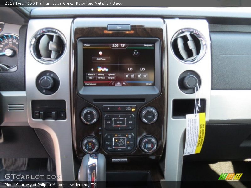 Ruby Red Metallic / Black 2013 Ford F150 Platinum SuperCrew