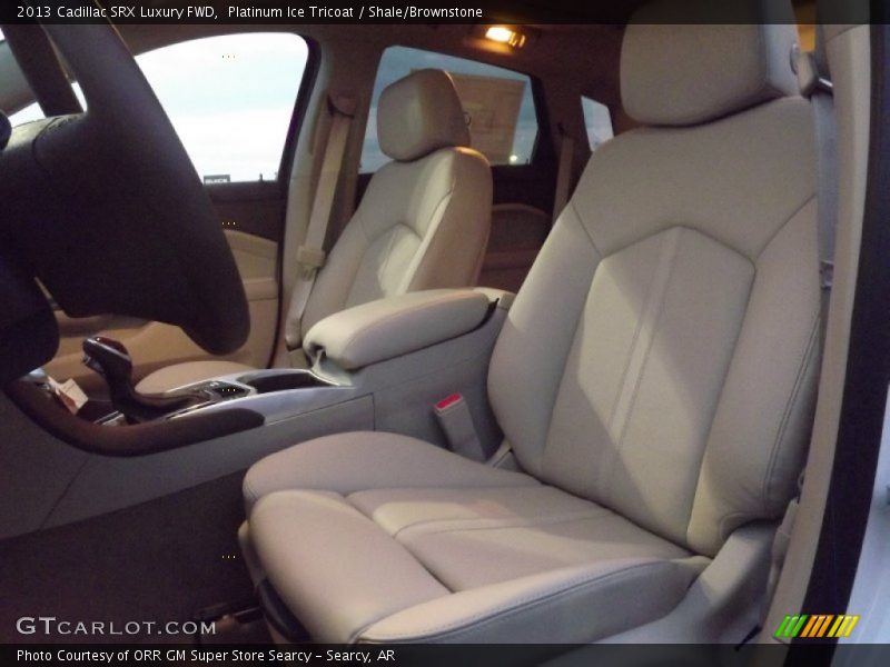 Platinum Ice Tricoat / Shale/Brownstone 2013 Cadillac SRX Luxury FWD