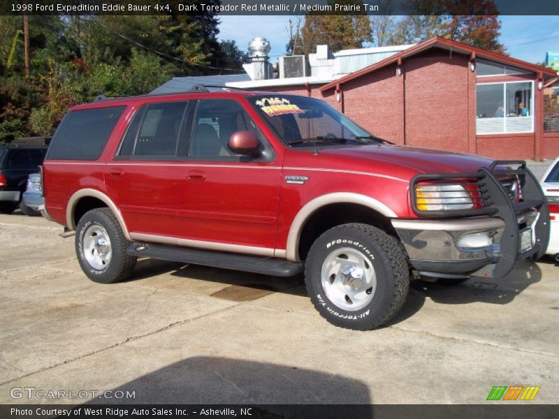 Dark Toreador Red Metallic / Medium Prairie Tan 1998 Ford Expedition Eddie Bauer 4x4