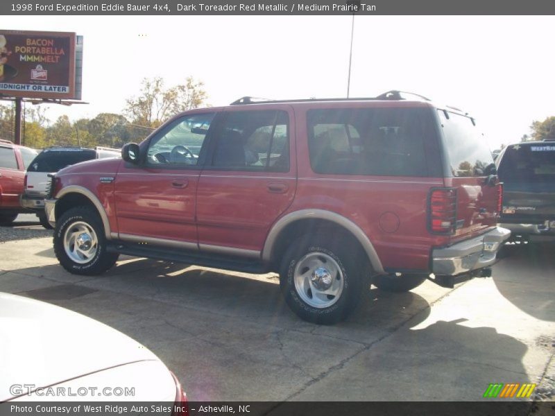 Dark Toreador Red Metallic / Medium Prairie Tan 1998 Ford Expedition Eddie Bauer 4x4
