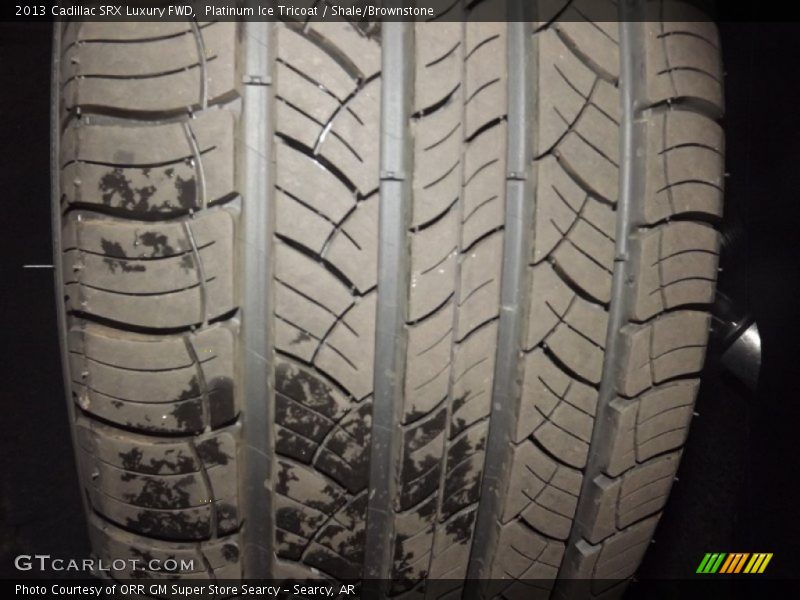 Platinum Ice Tricoat / Shale/Brownstone 2013 Cadillac SRX Luxury FWD